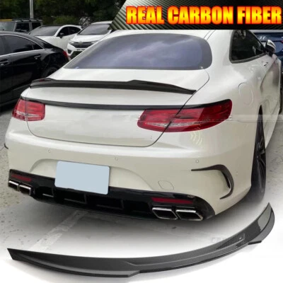 Alerón trasero de carbono real para Benz Clase S C217 S63 S65 cupé 14+  Foto 1 de 4