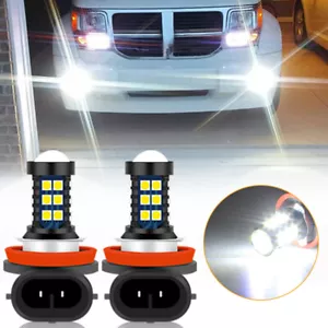 H11 H8 H9 LED Fog Light Super Bright Bulbs Kit White Lamp 6000K Fog Light Bulb - Foto 1 di 9