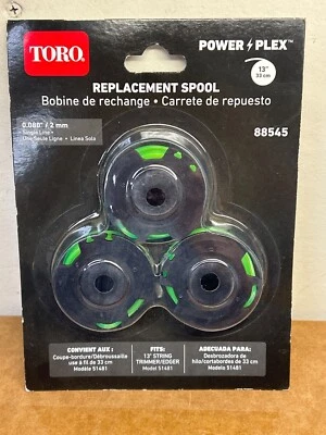 ¡PACK DE 3!! "Cortadora de cuerda Toro 88545 PowerPlex 40 V 13"" carrete de una sola línea de 0,08""" Foto 1 de 4