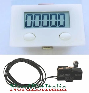 Contaimpulsi + microinterruttore contapezzi ,con reset conta pezzi - Foto 1 di 10