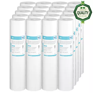 Filtro Acqua Sedimenti Blu Grande 1/5 Micron 20x4,5" Ricambio Tutta la Casa 1-20PK - Foto 1 di 21