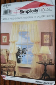Simplicity Pattern 8996 House Curtains and Swags Valance Uncut - Picture 1 of 1