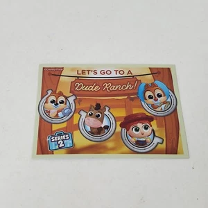 Disney Doorables Let's Go to a Dude Ranch Postcard Series 2 Card Chip Dale - Picture 1 of 4
