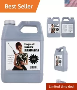 Black 32 Oz - Liquid Latex Body Paint, Ammonia Free No Odor, Easy On and Off,... - Picture 1 of 8