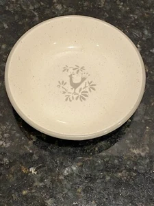 VINTAGE HARKERWARE PEACOCK ALLEY STONE CHINA 5” Salad Bowl PREOWNED USA GRAY - Picture 1 of 4