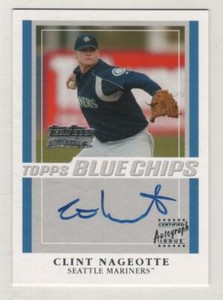 2003 Topps Blue Chips Autographs Clint Nageotte Seattle Mariners BV$10 Auto