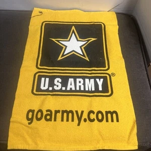US Army Golf Towel GO ARMY Goarmy.com with Hook 25” H X 16” L US Army Logo NWOT - Picture 1 of 11