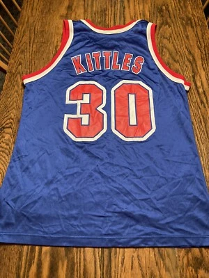 Vtg 1990’s KERRY KITTLES Champion New Jersey Nets #30 Jersey Men’s Size 44 - Image 1 of 4