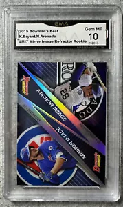 2015 Kris Bryant Nolan Arenado Bowman's Best #MI-7 Mirror Image Refractor GMA 10 - Picture 1 of 4