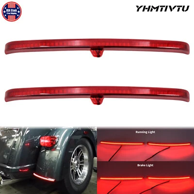 Red LED Fender Blades Brake Running Tail Light Fit For Harley Tri Glide FLHTCUTG - Image 1 of 4