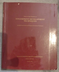 Scenes of Crime: Handbook of Fingerprint Development Techniques 1988 - Picture 1 of 2