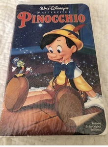Walt Disney's Masterpiece PINOCCHIO VHS Clamshell 1985 Clam Shell SEALED! - Picture 1 of 1