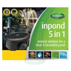 Blagdon InPond 5-in-1 Submersible Filter Pump UV UVC Filtration Fish Koi Pond - Picture 1 of 37