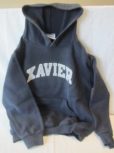 Hoodie YOUTH Small see notes - XAVIER University Ohio, navy blue, MUSKETEERS - Picture 1 of 7