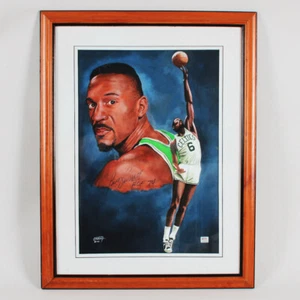 Bill Russell Signed Artwork Celtics - COA PSA/DNA & JSA - Picture 1 of 6