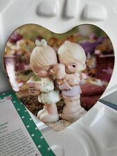 Precious Moments Puppy Love Is From Above Porcelain Plate Words Of Love Gift