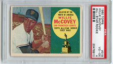 PSA 4 Willie McCovey 1960 Topps #316 RC Rookie Card HOF San Francisco Giants