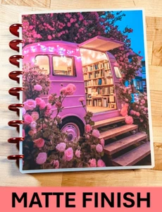 MATTE Pink Mobile Library Cover Set 4 use with Classic HAPPY Planner- - Picture 1 of 7