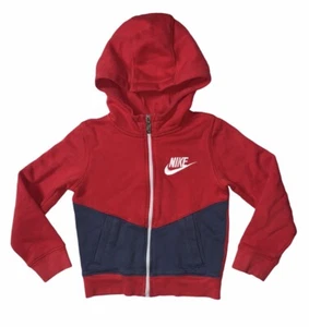 Preowned- Nike Full Zip Athlesiure Logo Hoodie Boys (Size 5) - Picture 1 of 6