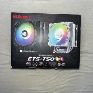 Enermax ETS-T50 Axe Addressable RGB CPU Air Cooler 230W+ TDP for Intel/AMD Unive - Picture 1 of 4