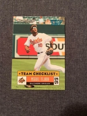 2005 Donruss Press Proof Blue Miguel Tejada Team Checklist #374 006/100 - Image 1 of 2