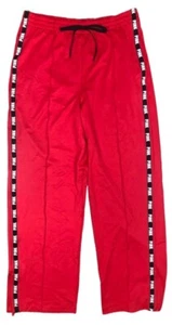 VICTORIA'S SECRET PINK HIGH WAIST WIDE LEG TRACK SWEAT PANTS JOGGER STRIPED XL - Picture 1 of 1