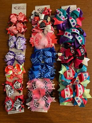 NEW w/tags-Hair Bows-Lots available in 3 sizes, Lots sold separately - Image 1 of 4