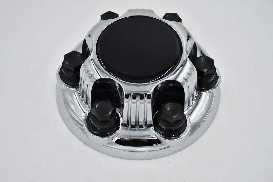 Центральный колпак ступицы IWC хромированный с черным логотипом 5129C 7,25 дюйма подходит для Chevy 6 Lug 16 дюймов Ste - Изображение 1 из 4