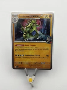 Team Rocket's Tyranitar 096/182 Sv10: Destined Rivals Reverse Holo - Picture 1 of 2