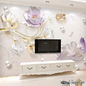 Vlies Fototapete Wandtapete Wandbilder 3D Schmuck Schöne Blume 4099 - Bild 1 von 4