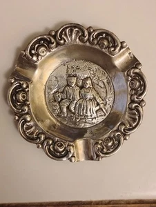 Cenicero holandés vintage 80 % plata pura 2 5/8 diámetro (0,8 OZ) - Imagen 1 de 5