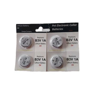 Paquete de cuatro reemplazos de batería de collar electrónico para mascotas B3v 1a - Imagen 1 de 2