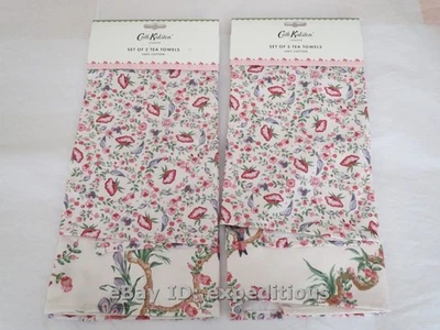 НОВЫЕ 2 КОМПЛЕКТА ЧАЙНЫХ ПОЛОТЕНЕЦ CATH KIDSTON LONDON SPRING BIRDS 2 ШТ. (ВСЕГО 4 ПОЛОТЕНЦА) - Изображение 1 из 3