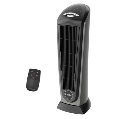 Compact Electric Tower Space Heater with Remote for Indoor Use, 1500W - Image 1 of 4
