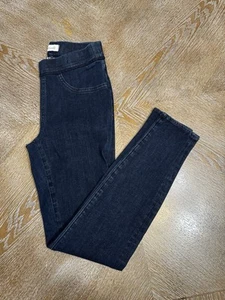 Madewell Blue Denim Anywhere Jeans Sz 26 Elastic Waist 26” Inseam 26.5” Skinny - Picture 1 of 7
