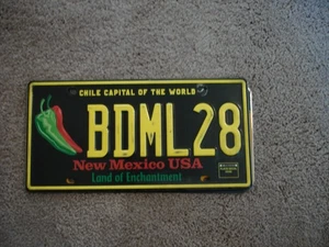 NEW MEXICO CHILE CAPITOL LICENSE PLATE BUY ALL STATES HERE FREE SHIPPING - Picture 1 of 1