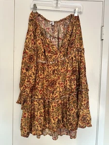 Vestido Mini House of Harlow 1960 para mujer con volantes en capas manga larga talla pequeña - Imagen 1 de 6
