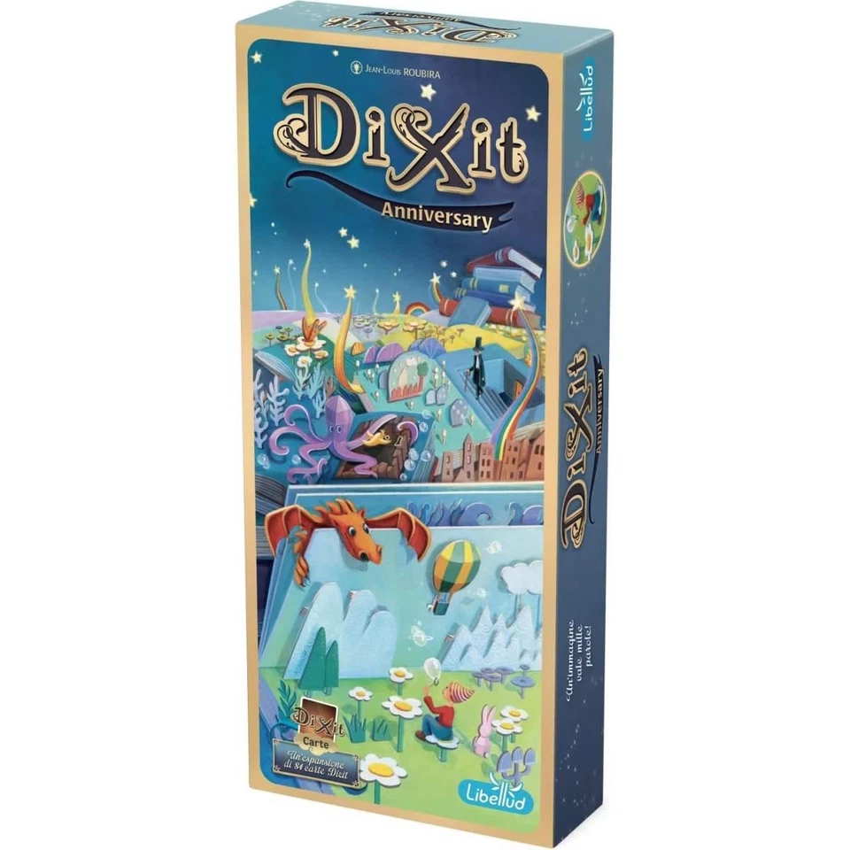 Dixit 9 Anniversaire 2a Ed L'Expansion Jeu de Table A Couleurs ITA ASMODEE - Photo 1/1