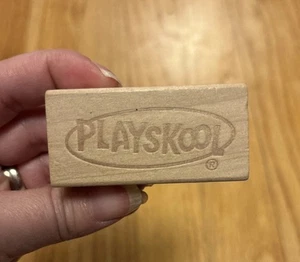 Playskool 2014 Hasbro Wooden Block Branded Logo Promo Display - Picture 1 of 2