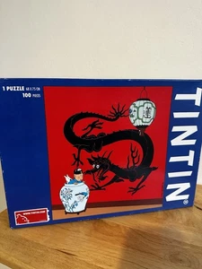 TinTin 100 Piece Jigsaw Puzzle Rare The Blue Lotus Jigsaw Puzzle Vintage Retro - Picture 1 of 3