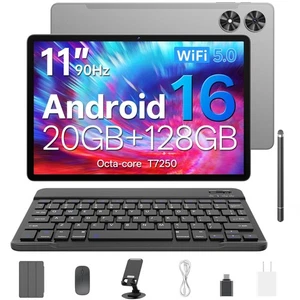 Android 16 Tablet, 2025 Upgraded 11 inch Android Tablets with Keyboard, 20GB+... - Picture 1 of 8