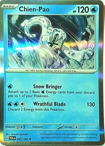 Chien-Pao Paradox Rift Pokemon TCG 057/182 Holo Raro  - Imagen 1 de 1