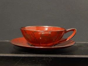 ANTICA RARA TAZZA TE'  RICHARD GINORI CERAMICA SMALTATA DECORO A MANO ARGENTO # - Imagen 1 de 7