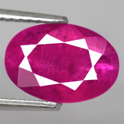 2.78Ct. Natural Gemstone Ruby Pinkish Red Oval Unheated Tanzania Ravishing! - Image 1 of 4