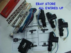 Car Truck Power Door Lock Conversion Kit Actuators System 2 4 Door Set Locks - Picture 1 of 3
