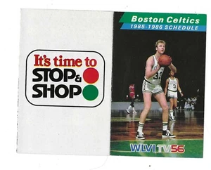 BOSTON CELTIC SCHEDULE / 1985-86 - Picture 1 of 1