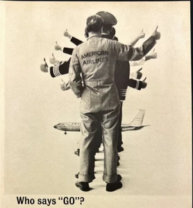 1962 American Airlines Team Giving a Thumbs Up For Flight Vintage Print Ad - Picture 1 of 7