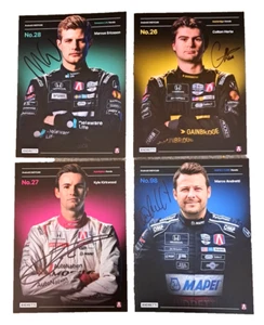 2024 Andretti Global Signed Indy 500 Hero Card Lot Ericsson Herta Kirkwood Marco - Picture 1 of 1