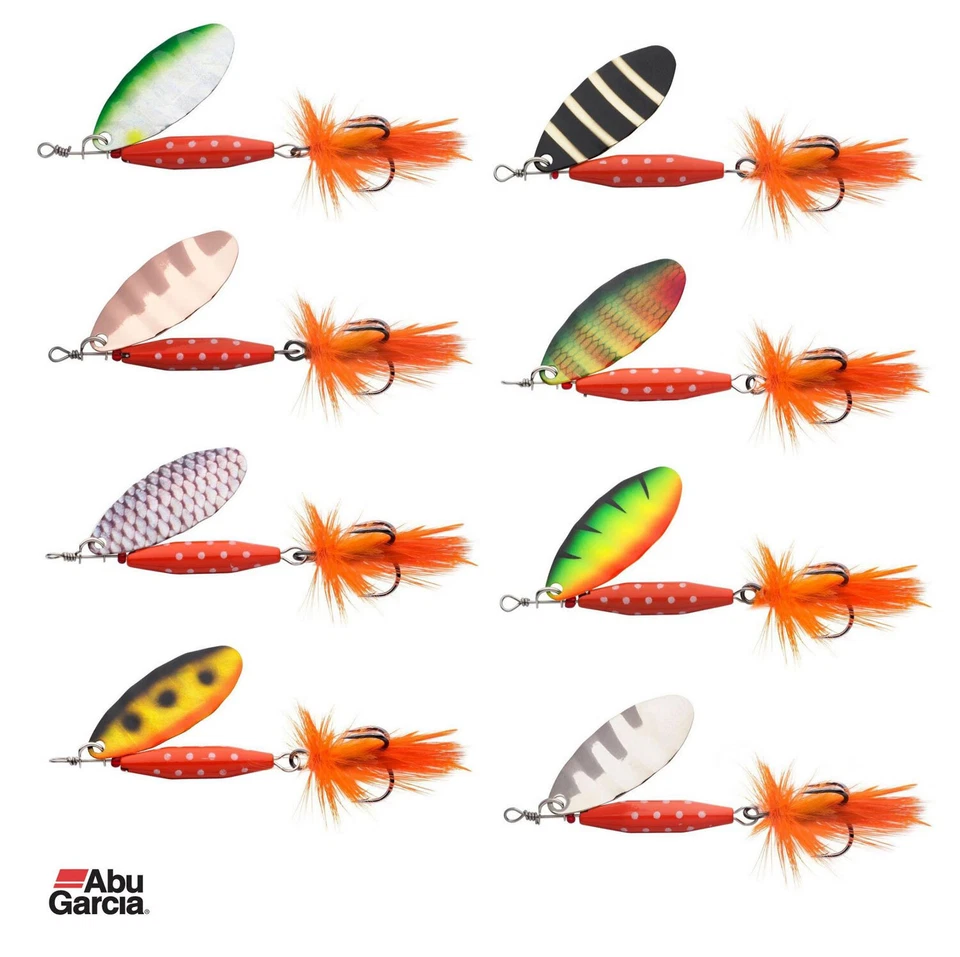 Abu Garcia Reflex Red Spinner Kunstköder - alle neuen Farben & Größen