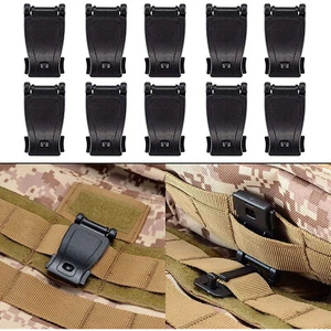10/20pcs Multipurpose Backpack Molle Tool Clip Strap Tool Web Dominator Buckle - Picture 1 of 9